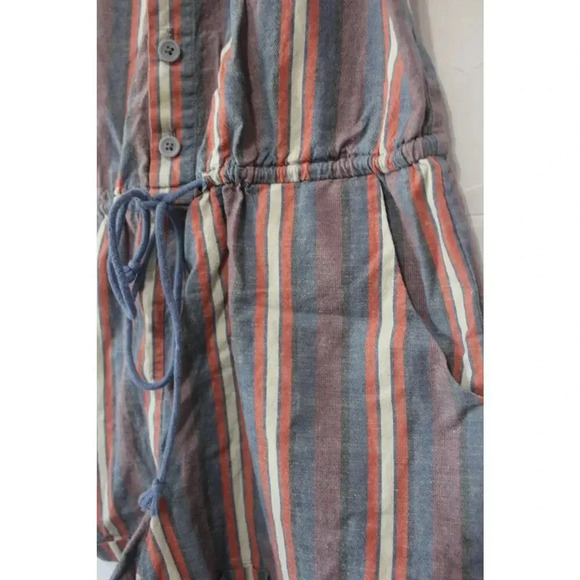 Cooperative by Urban Outfitters M Striped Linen Blend Romper - Picture 6 of 10